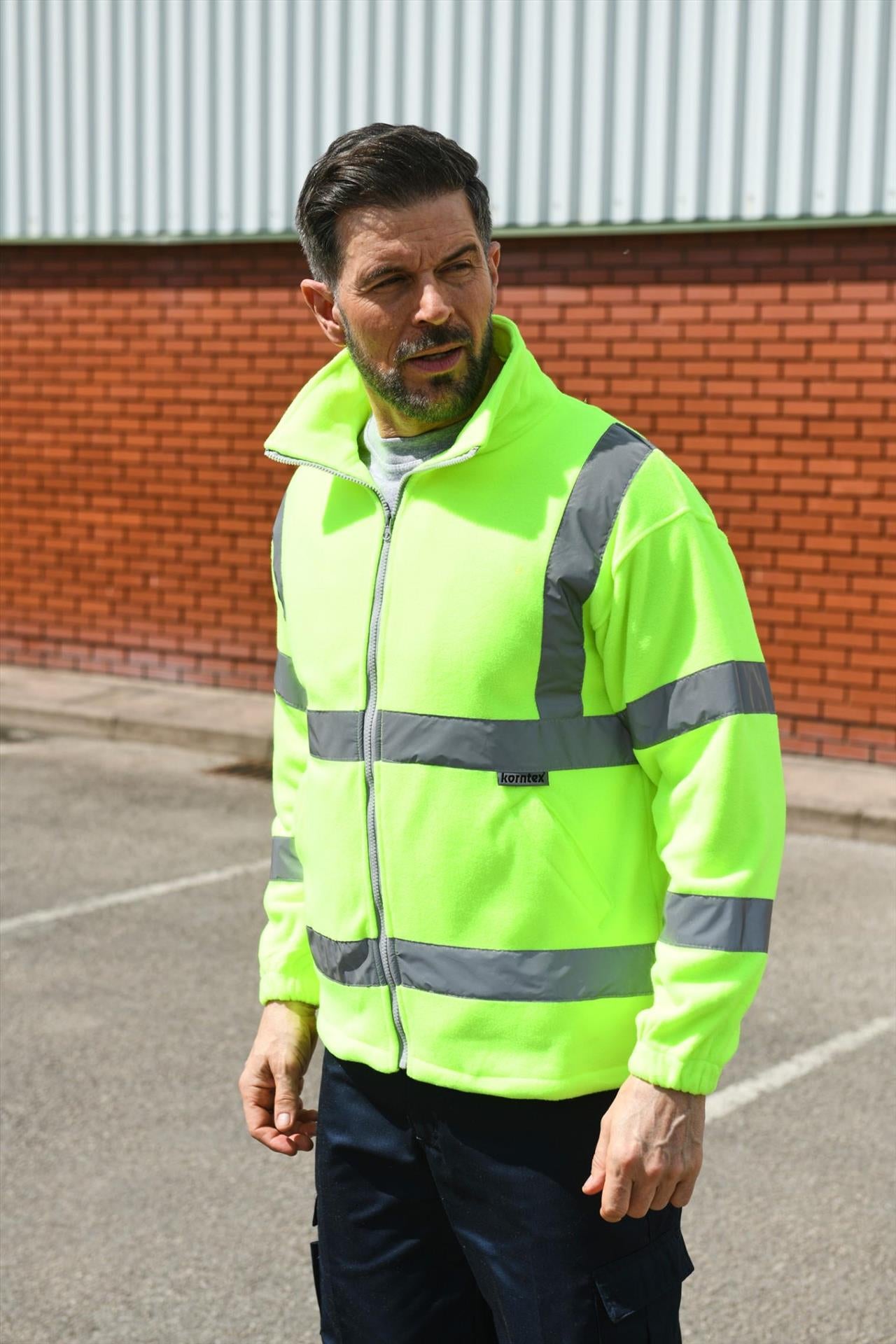 KXPF - Korntex# Hi Vis Premium 260 Fleece F/Z Adult