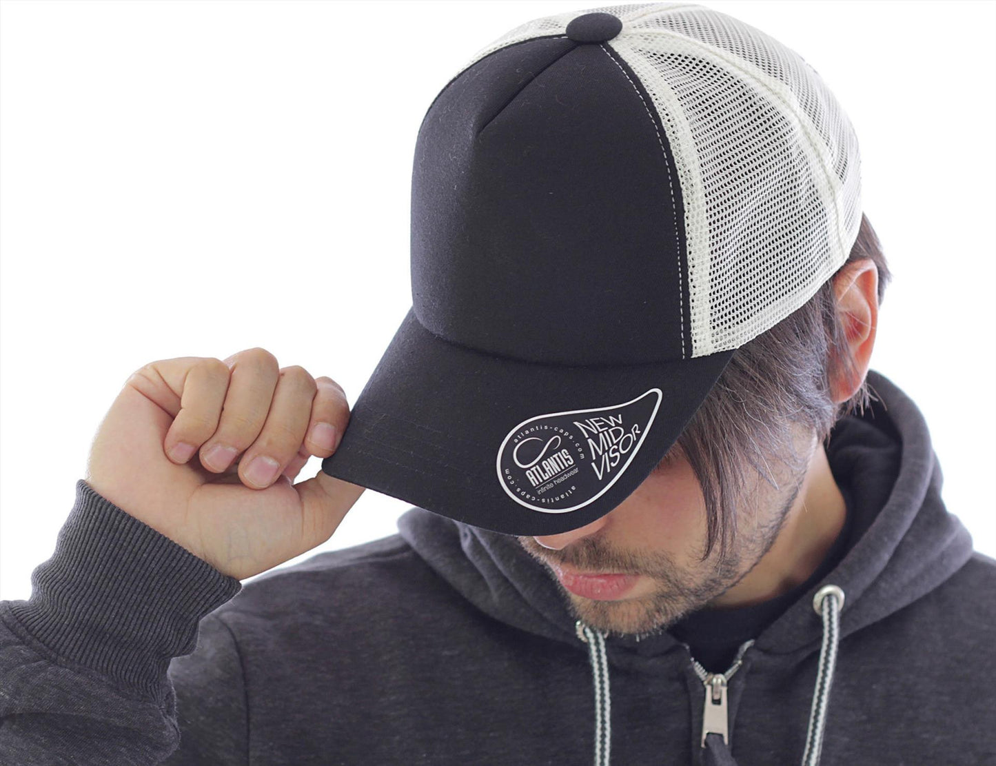 ACRECO - Atlantis# Record Mid Visor 5 Panel Trucker Cap