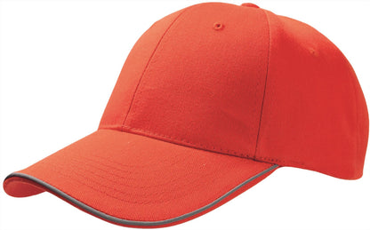 ACREFL - Atlantis# Reflect 6 Panel Reflective Piping Baseball Cap
