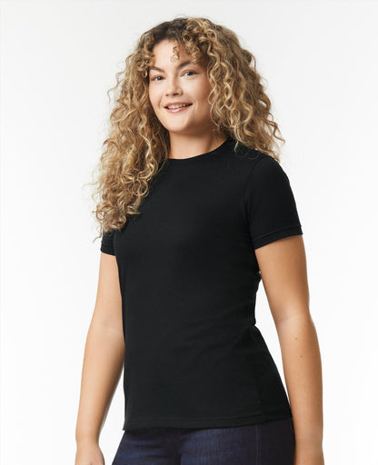 G67000L - Gildan# Softstyle CVC Ringspun 155 Regular Tee Ladies