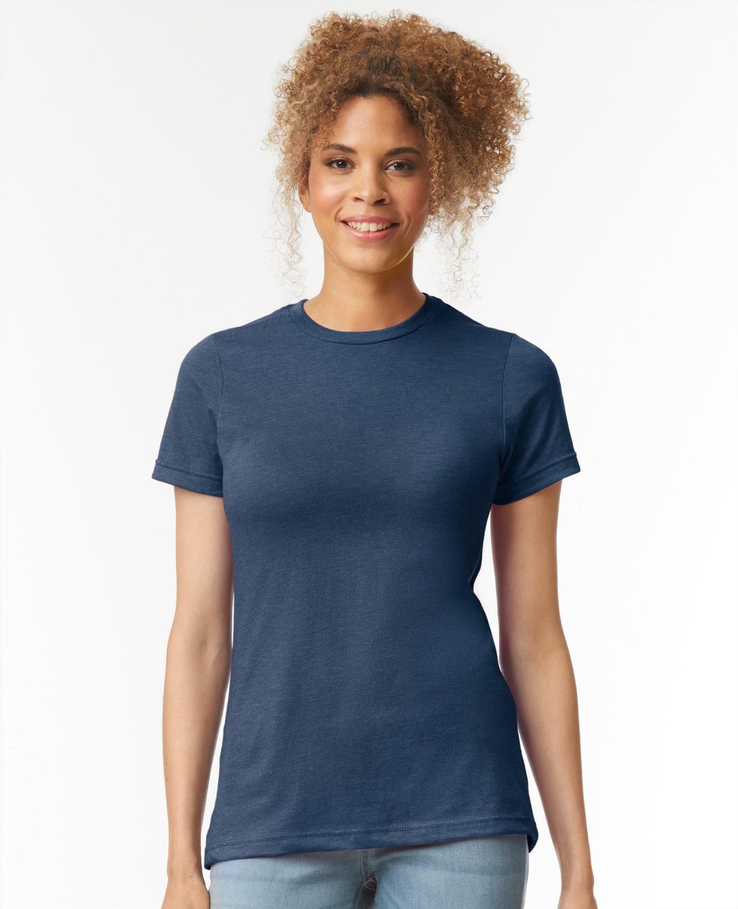 G67000L - Gildan# Softstyle CVC Ringspun 155 Regular Tee Ladies