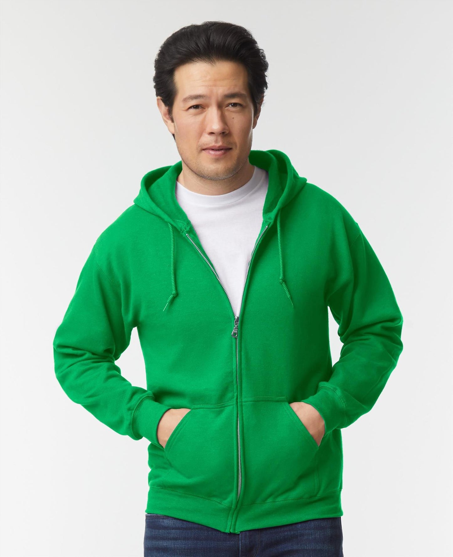 G18600 - Gildan Heavy Blend Open End 280 Regular Zip Hood Adult