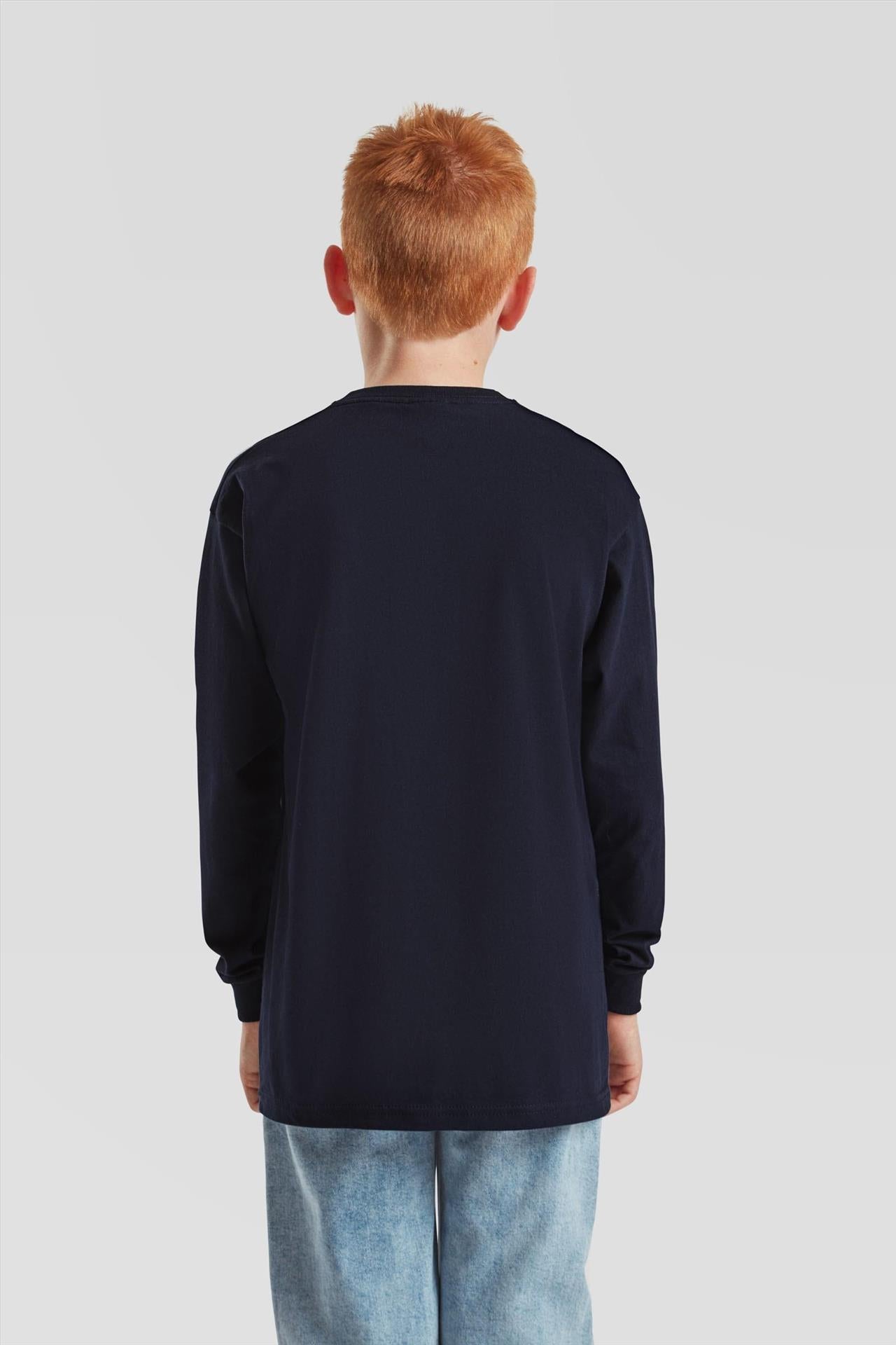 F61007 - FotL Valueweight Open End 165 Regular Fit L/S Tee Kids