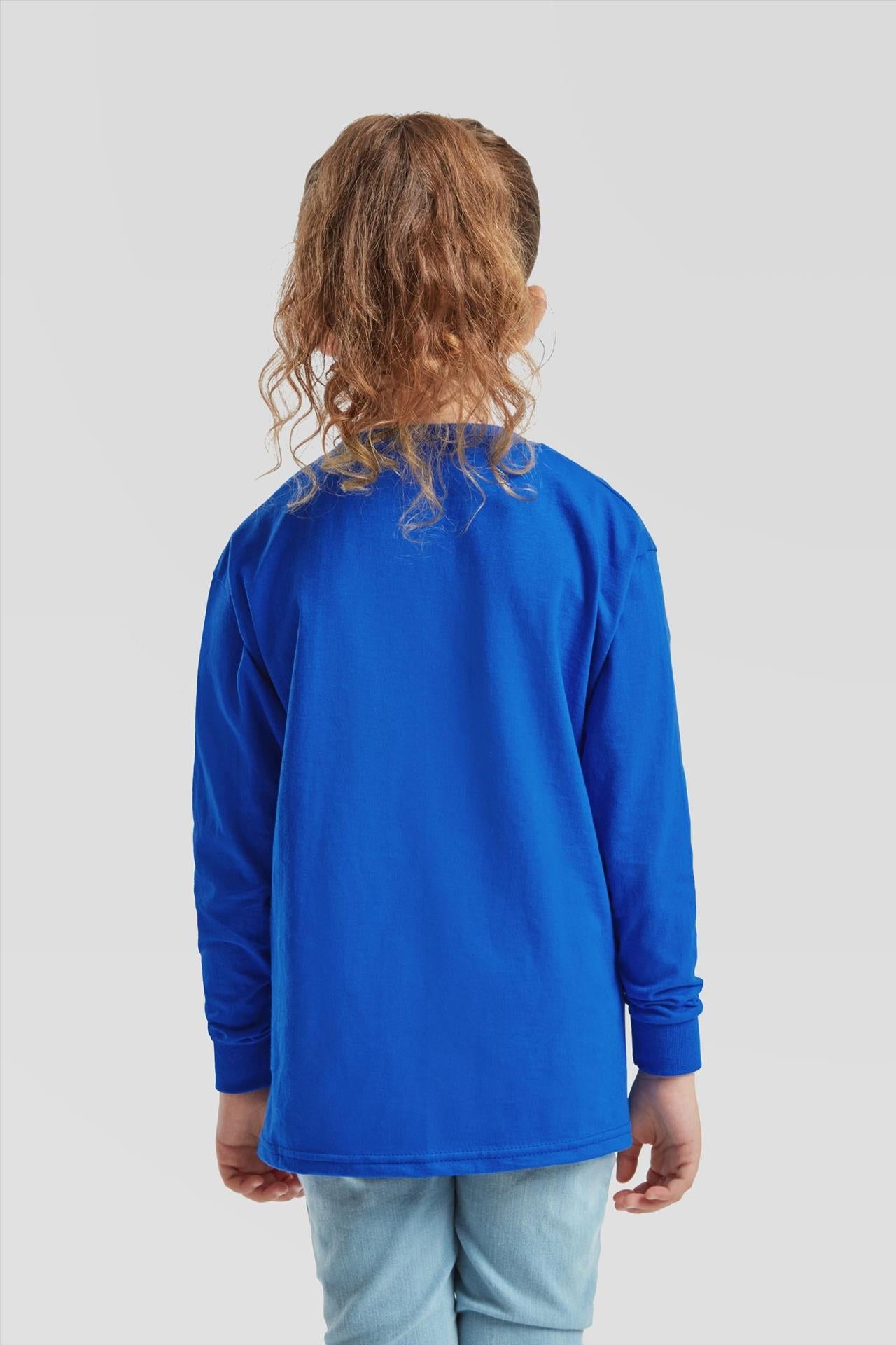 F61007 - FotL Valueweight Open End 165 Regular Fit L/S Tee Kids