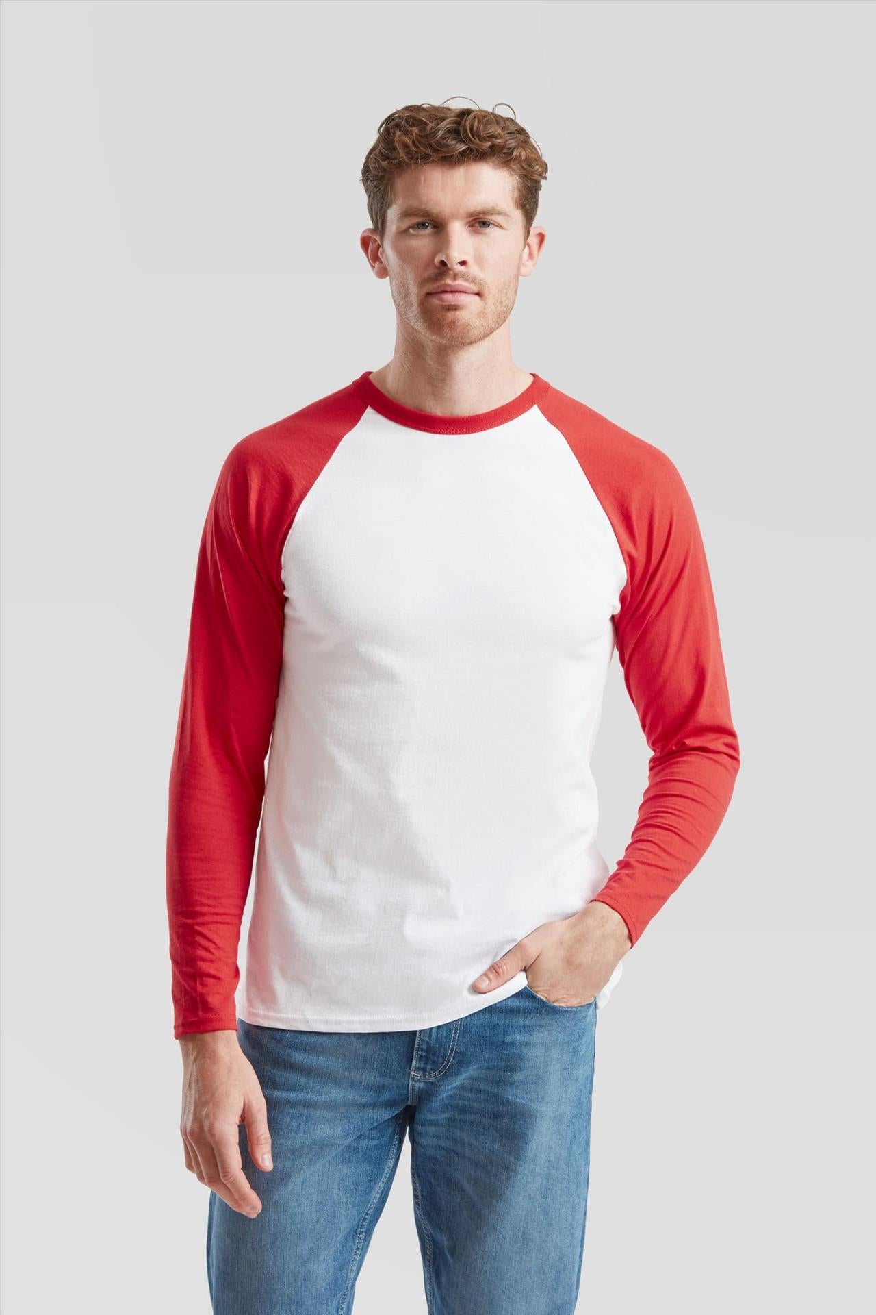 F61028 - FotL Valueweight Open End 165 Regular Fit L/S Baseball Tee Adult