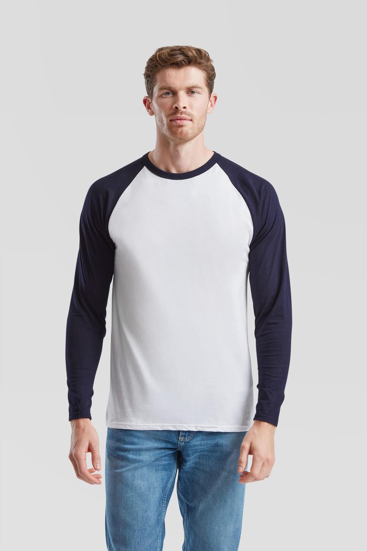 F61028 - FotL Valueweight Open End 165 Regular Fit L/S Baseball Tee Adult