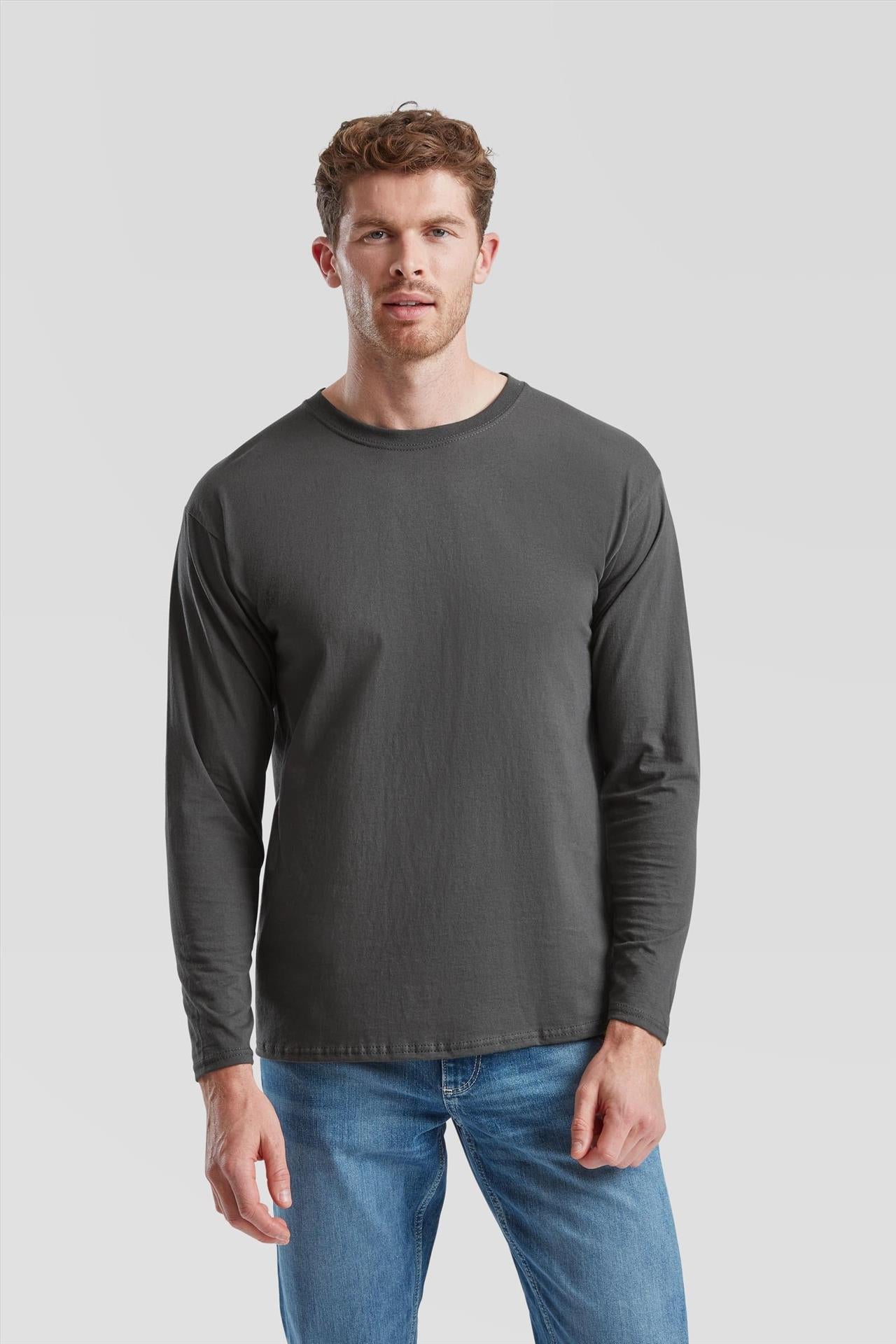 F61038 - FotL Valueweight Open End 165 Regular Fit L/S Tee Adult