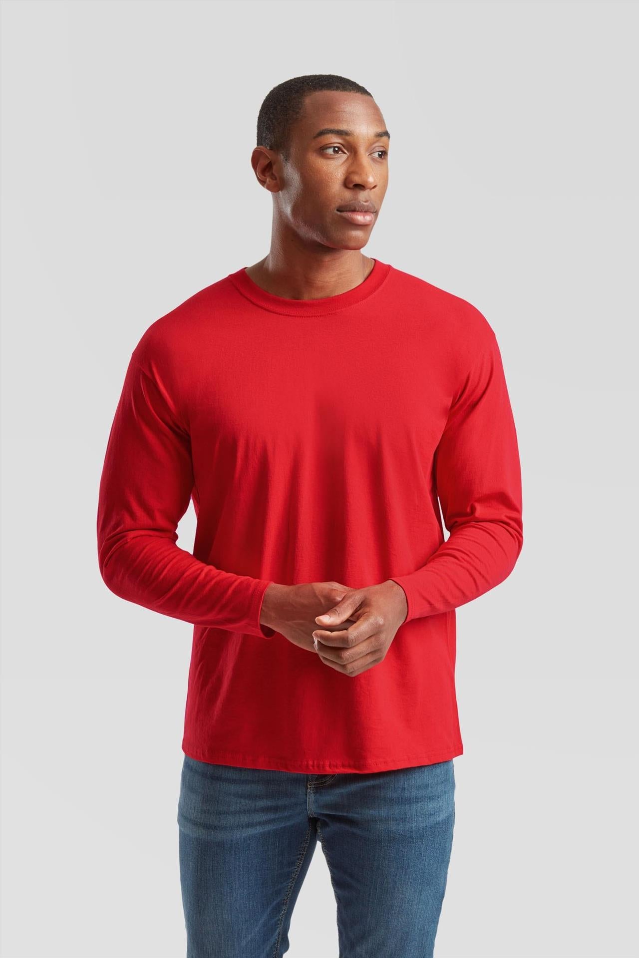 F61038 - FotL Valueweight Open End 165 Regular Fit L/S Tee Adult