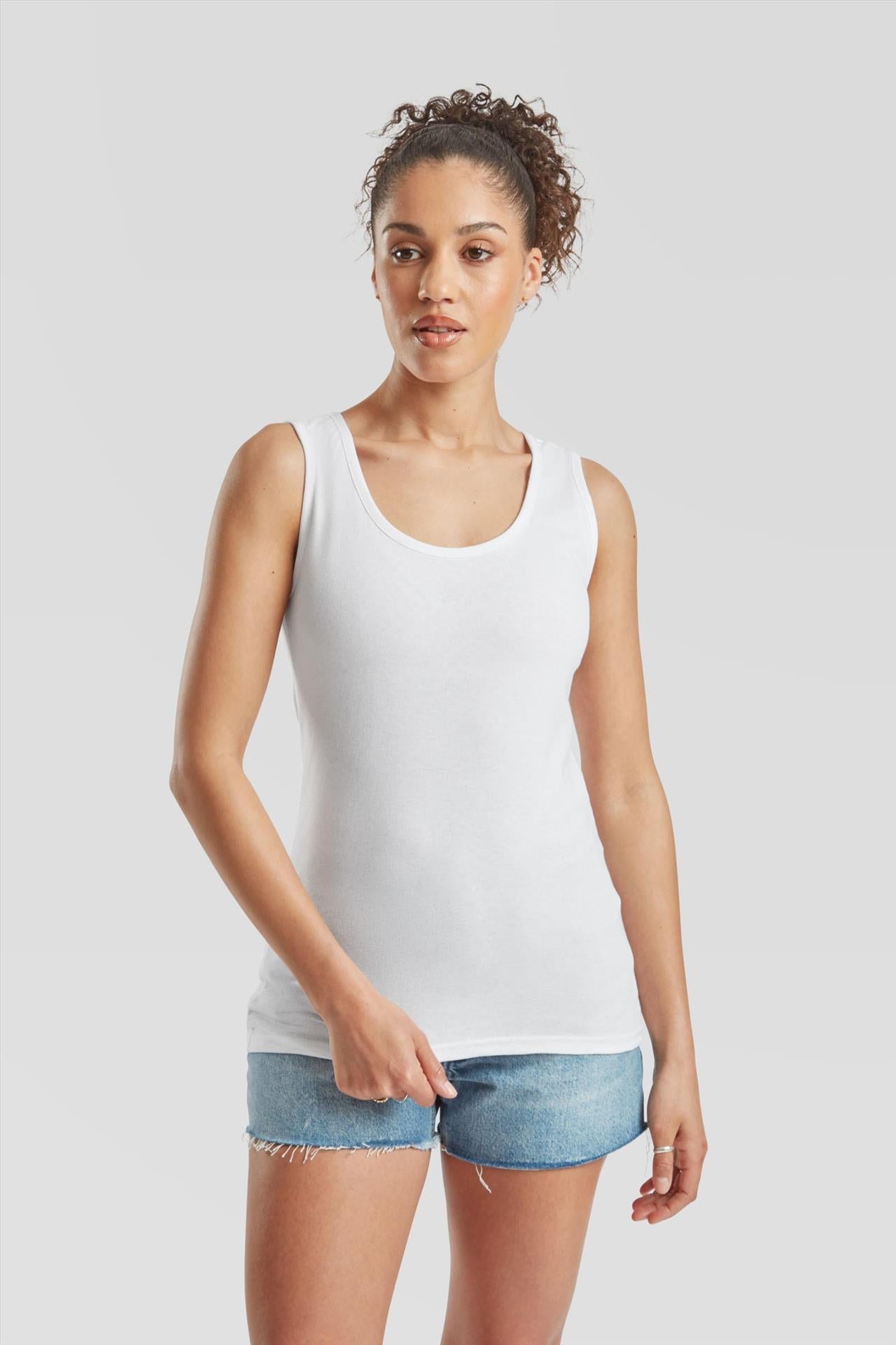 F61376 - FotL Valueweight Open End 165 Regular Fit Vest Ladies