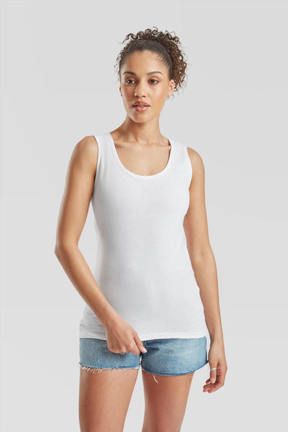F61376 - FotL Valueweight Open End 165 Regular Fit Vest Ladies