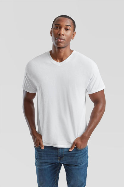 Fruit Of The Loom F61426 Original 145 Fit V Neck Tee wholesale blank v-neck t-shirt - view 2