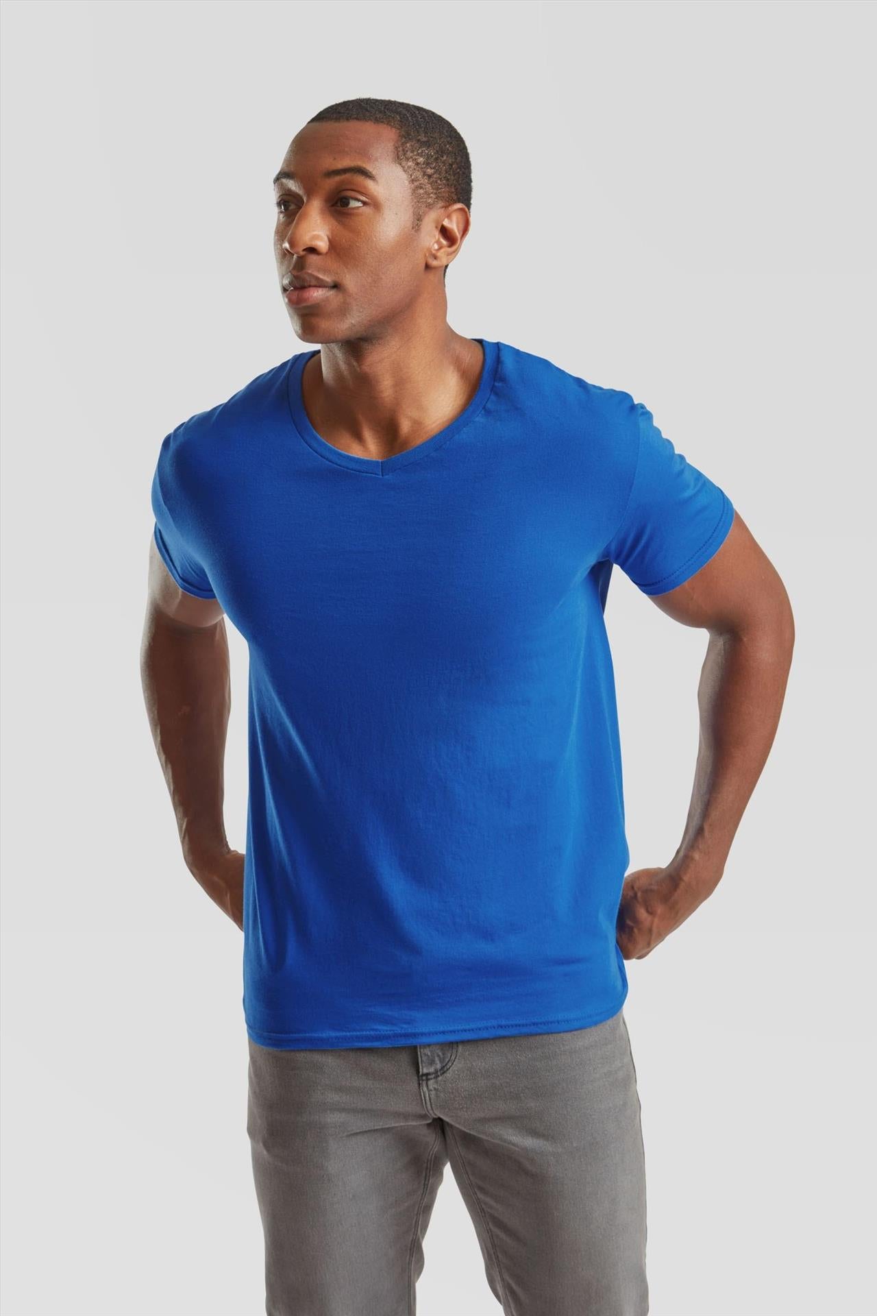 F61442 - FotL Iconic Combed 150 Regular Fit V Neck Tee Adult