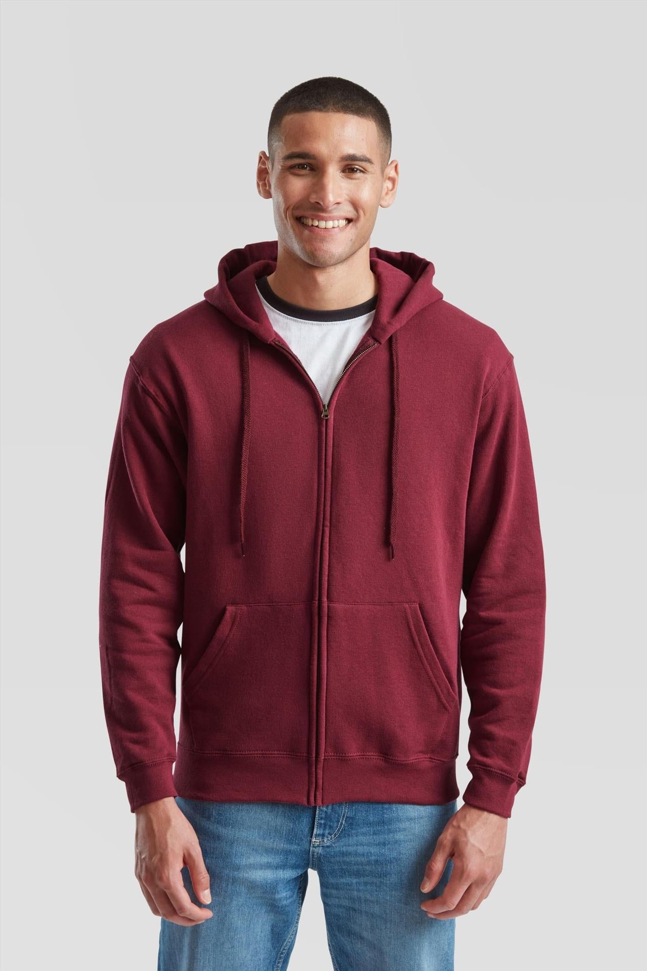 F62062 - FotL Classic Open End 280 Regular Fit Zip Hood Adult