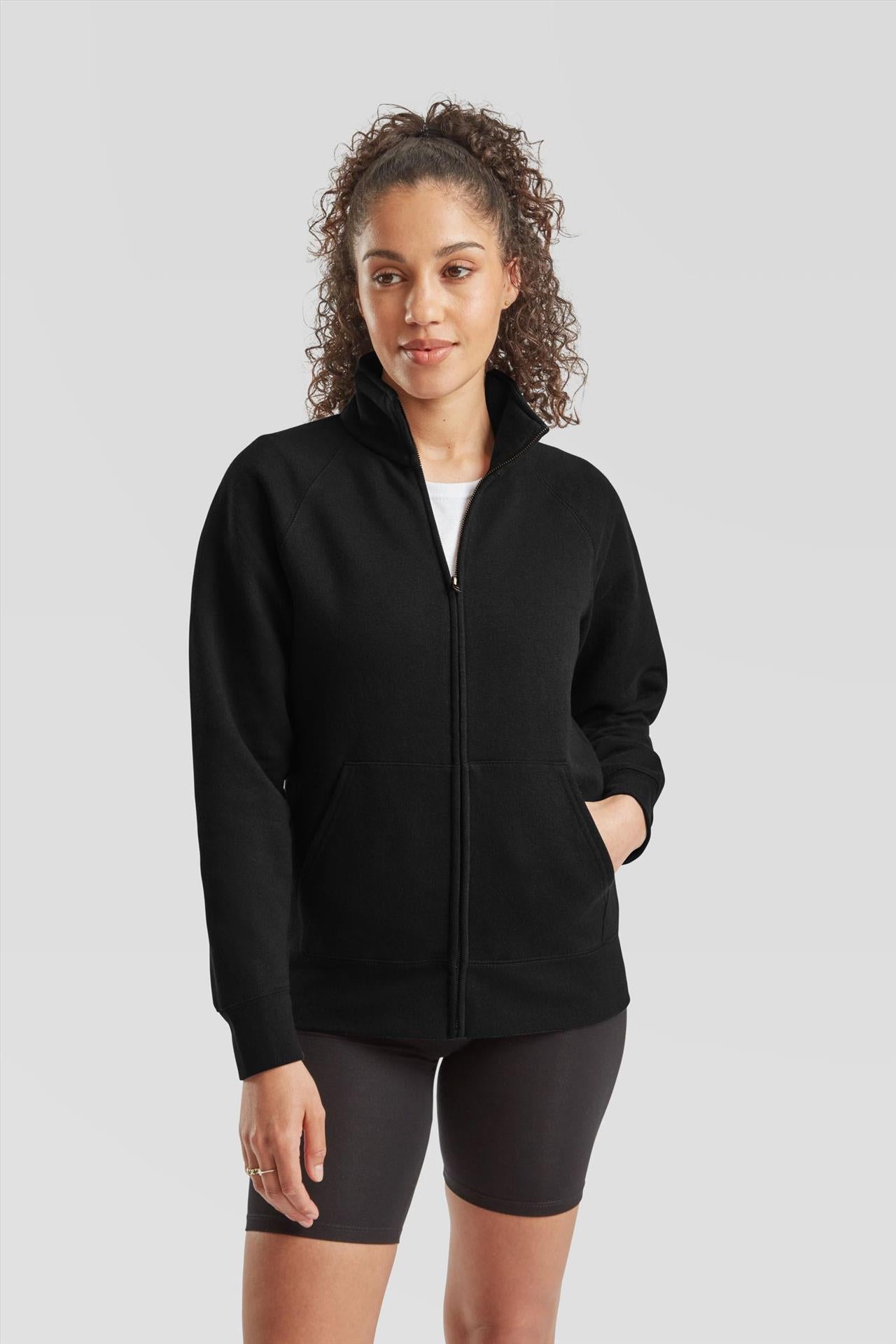 F62116 - FotL Premium Open End 280 Regular Fit Full Zip Sweat Ladies