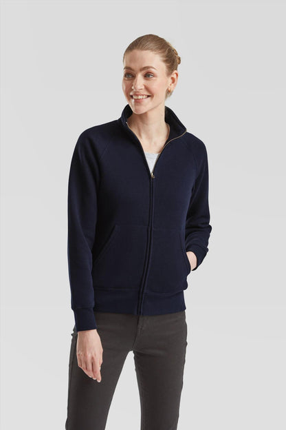 F62116 - FotL Premium Open End 280 Regular Fit Full Zip Sweat Ladies