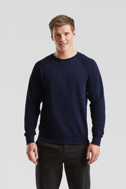 F62138 - FotL Lightweight Open End 240 Regular Fit Raglan Sweat Adult