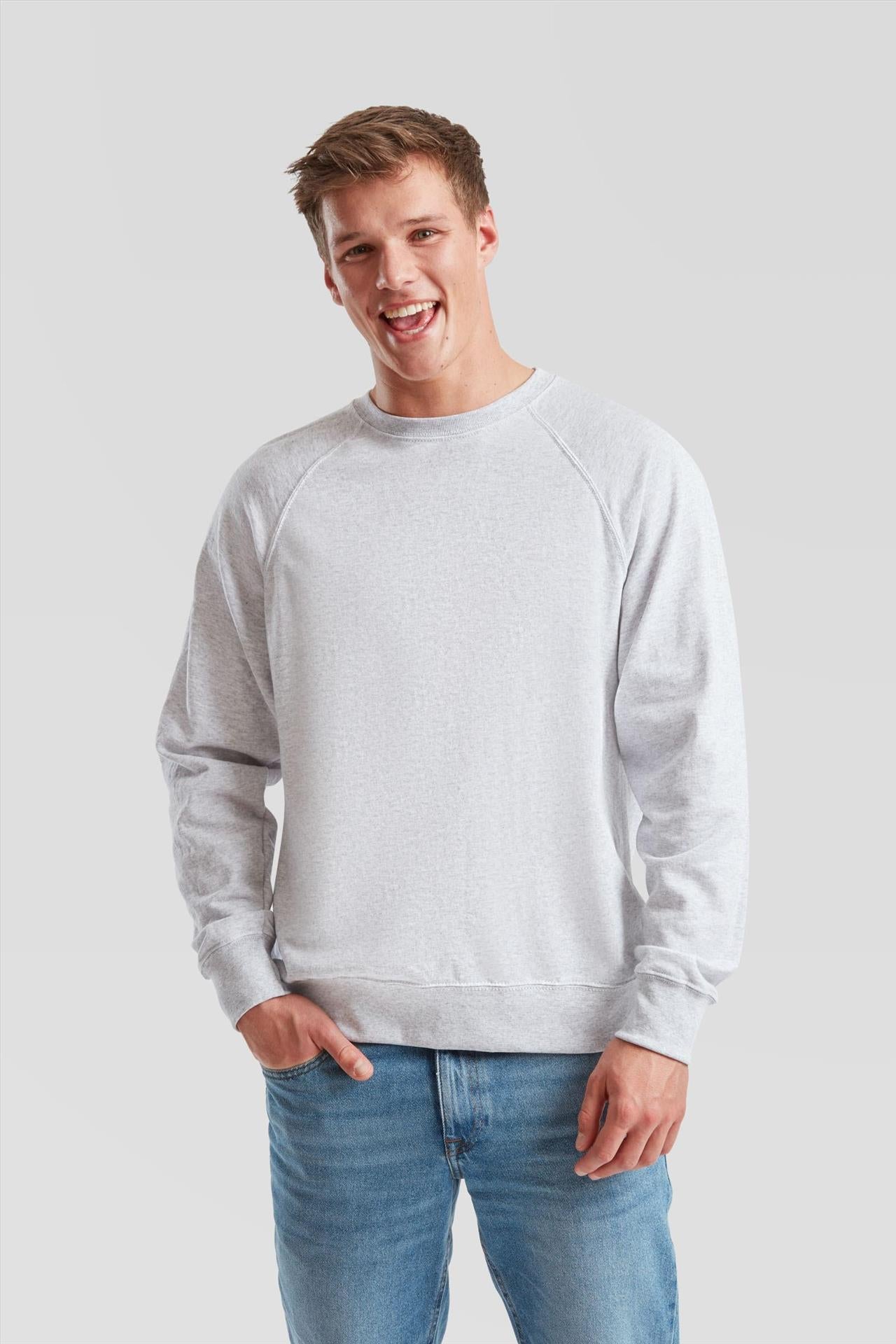 F62138 - FotL Lightweight Open End 240 Regular Fit Raglan Sweat Adult