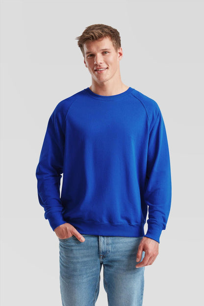 F62138 - FotL Lightweight Open End 240 Regular Fit Raglan Sweat Adult