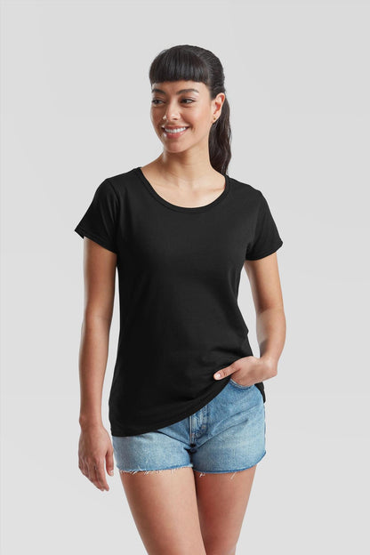 F61372 - FotL Valueweight Open End 165 Regular Fit Tee Ladies
