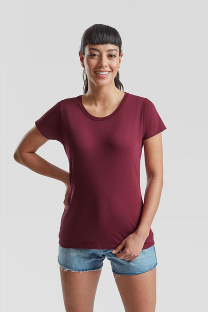 F61372 - FotL Valueweight Open End 165 Regular Fit Tee Ladies