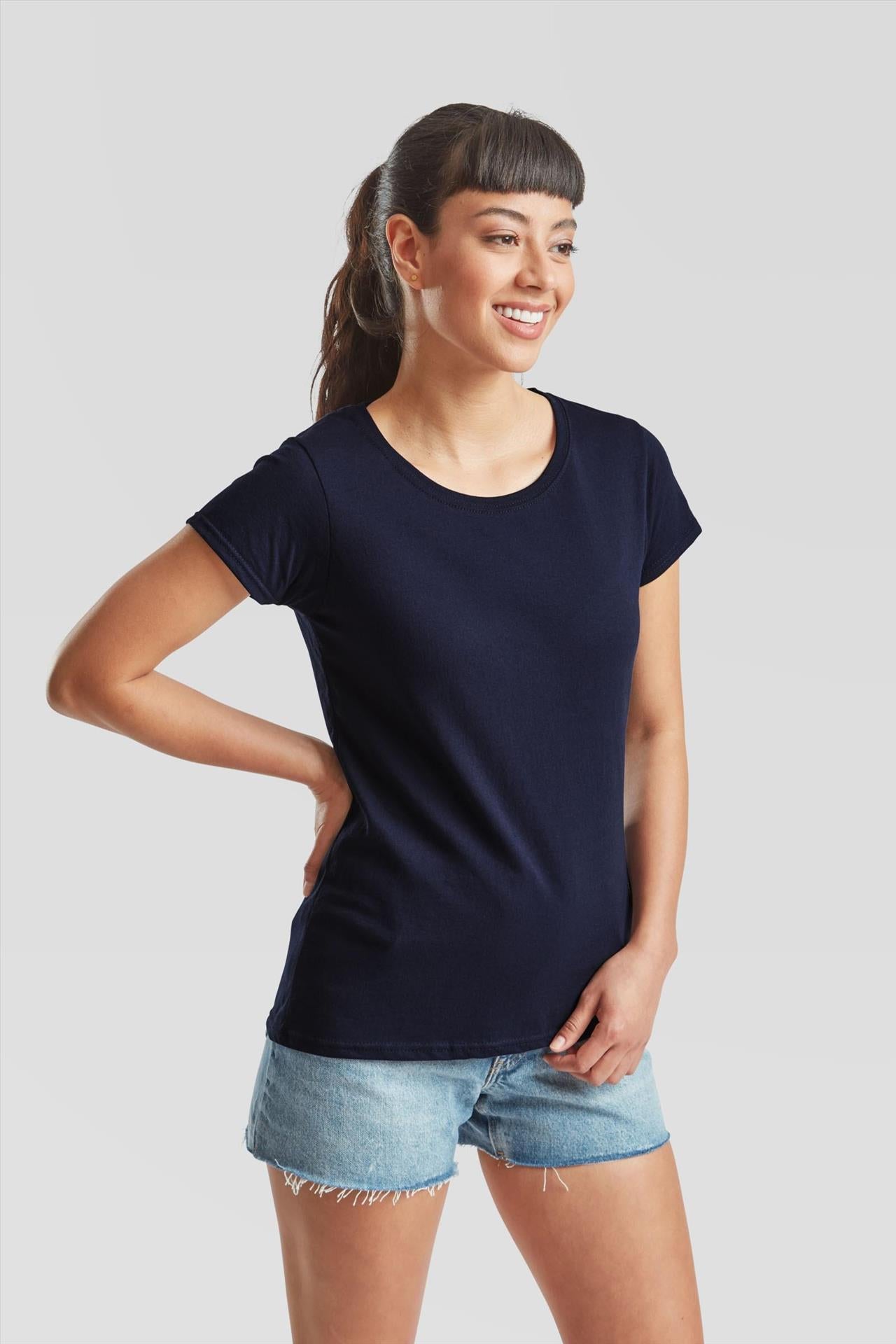 F61372 - FotL Valueweight Open End 165 Regular Fit Tee Ladies
