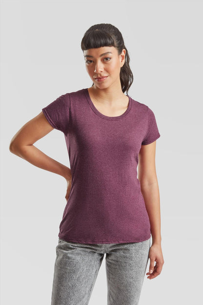 F61372 - FotL Valueweight Open End 165 Regular Fit Tee Ladies