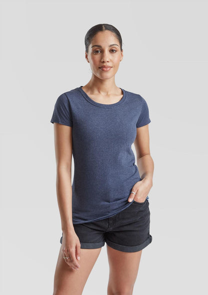 F61372 - FotL Valueweight Open End 165 Regular Fit Tee Ladies