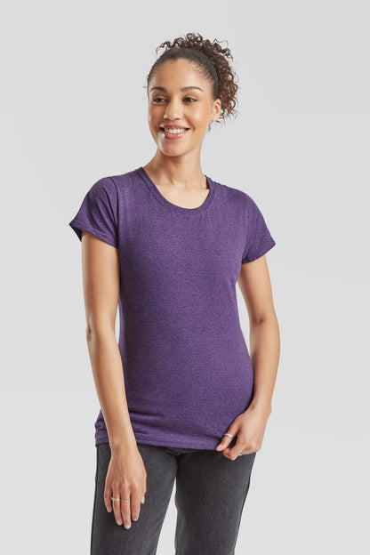 F61372 - FotL Valueweight Open End 165 Regular Fit Tee Ladies