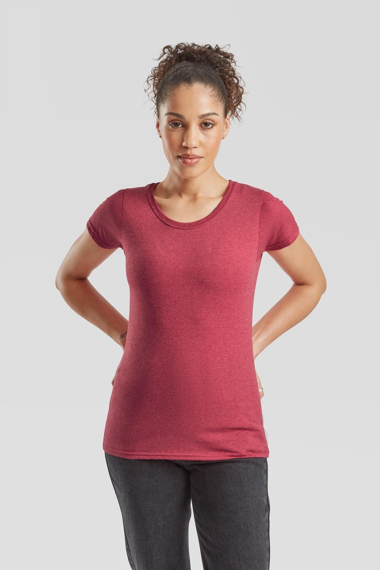 F61372 - FotL Valueweight Open End 165 Regular Fit Tee Ladies