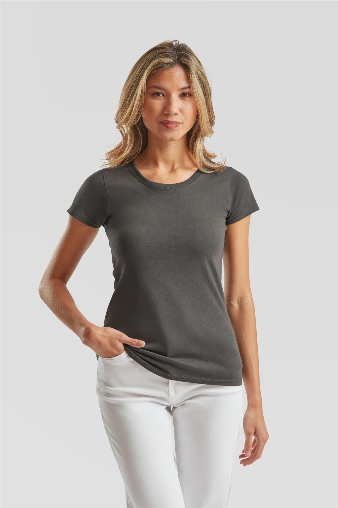 F61372 - FotL Valueweight Open End 165 Regular Fit Tee Ladies