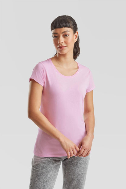 F61372 - FotL Valueweight Open End 165 Regular Fit Tee Ladies