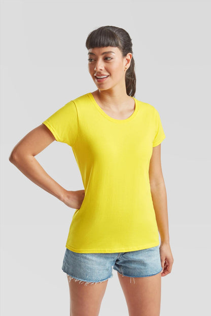 F61372 - FotL Valueweight Open End 165 Regular Fit Tee Ladies