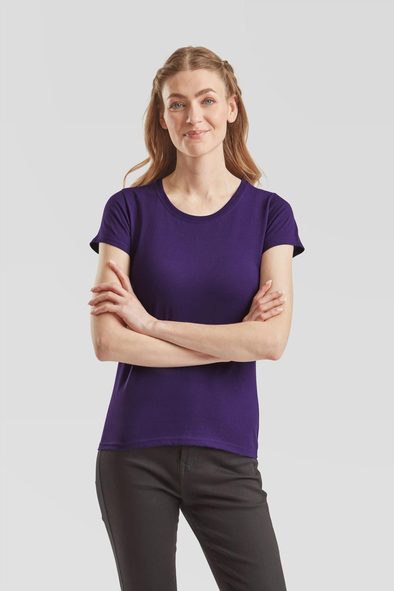 F61372 - FotL Valueweight Open End 165 Regular Fit Tee Ladies
