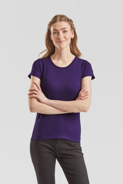 F61372 - FotL Valueweight Open End 165 Regular Fit Tee Ladies