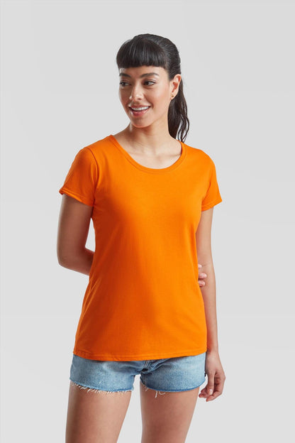 F61372 - FotL Valueweight Open End 165 Regular Fit Tee Ladies