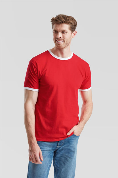 F61168 - FotL Valueweight Open End 165 Regular Fit Ringer Tee Adult