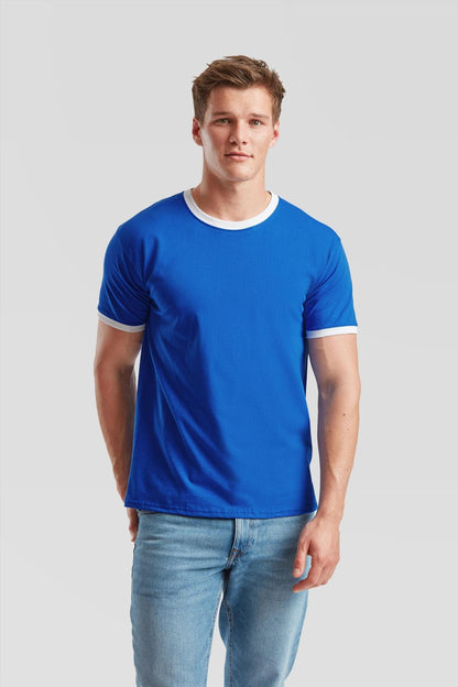F61168 - FotL Valueweight Open End 165 Regular Fit Ringer Tee Adult