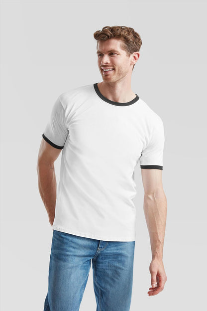 F61168 - FotL Valueweight Open End 165 Regular Fit Ringer Tee Adult
