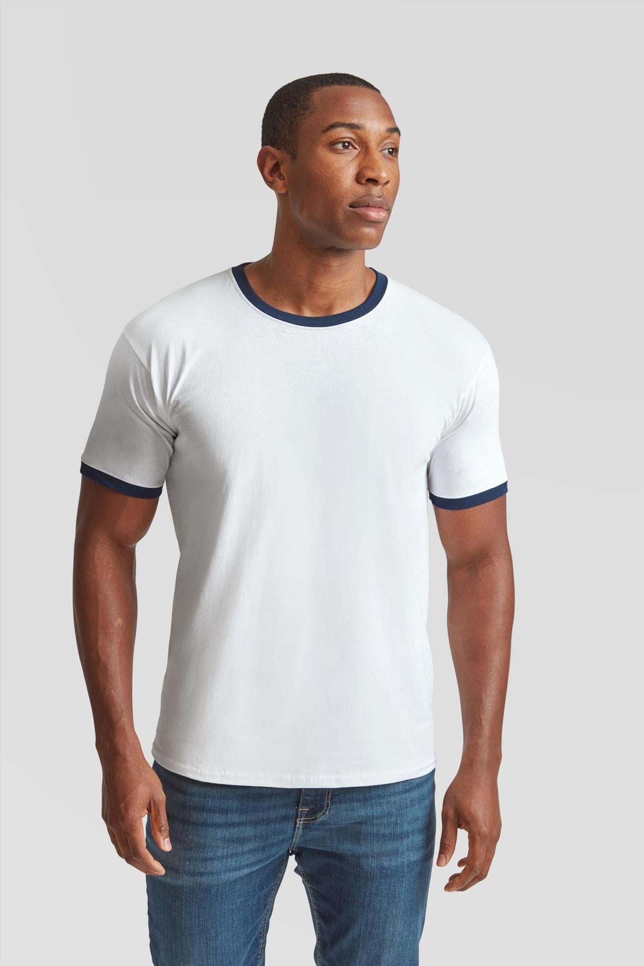 F61168 - FotL Valueweight Open End 165 Regular Fit Ringer Tee Adult