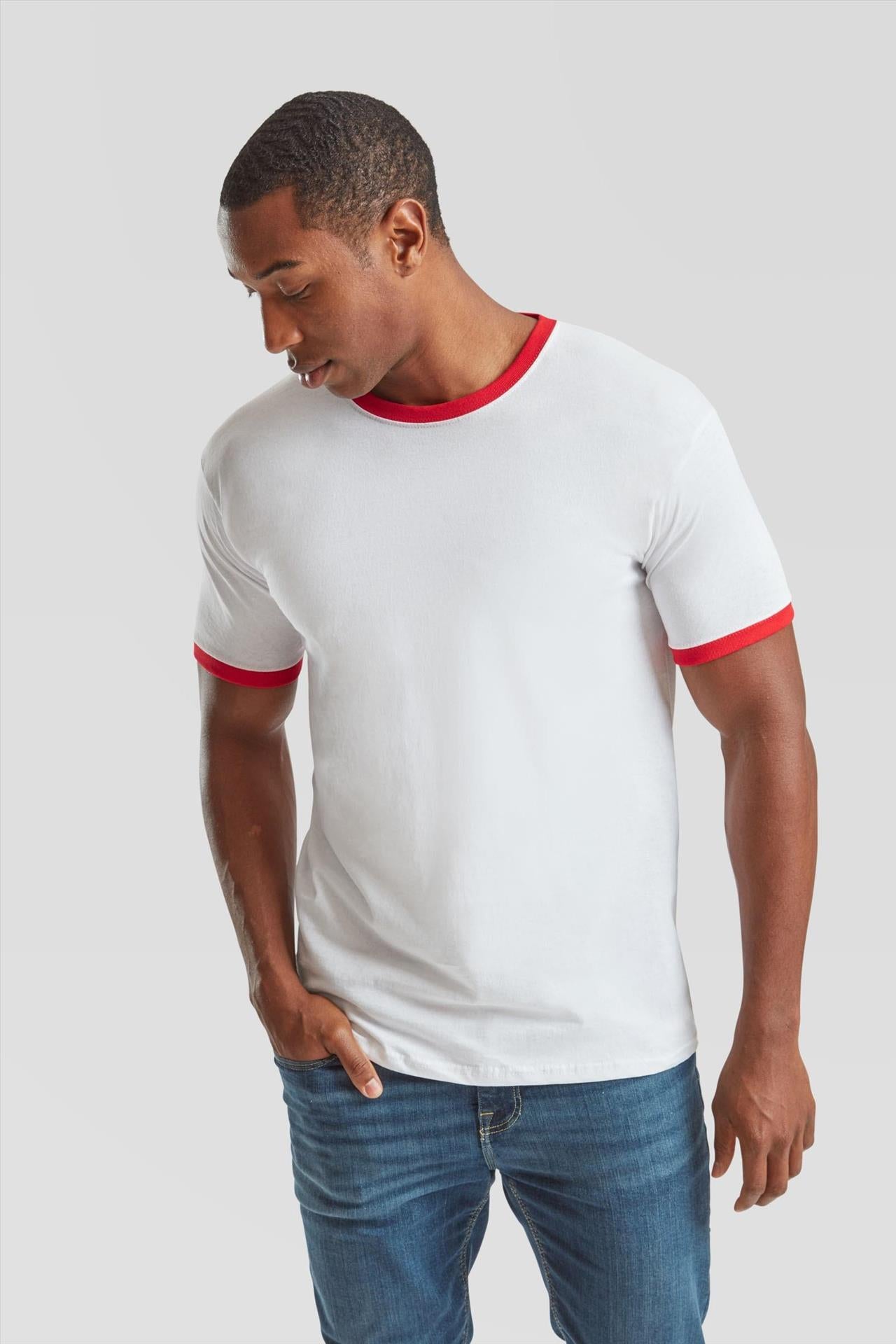 F61168 - FotL Valueweight Open End 165 Regular Fit Ringer Tee Adult