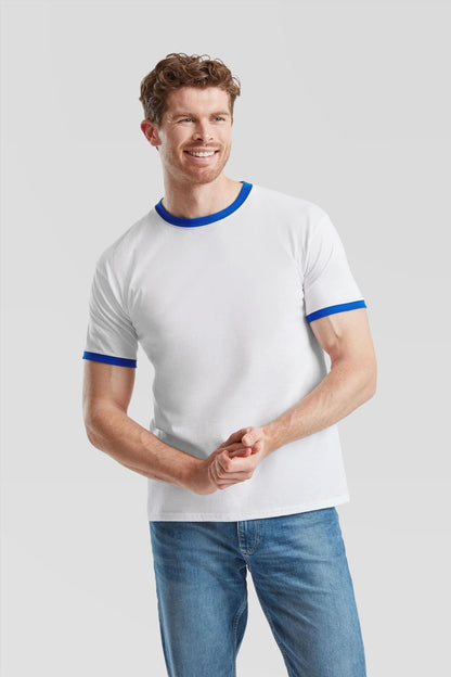 F61168 - FotL Valueweight Open End 165 Regular Fit Ringer Tee Adult