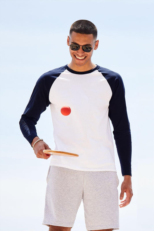 Fruit Of The Loom F61028 Valueweight 165 Fit L/S Baseball Tee wholesale blank baseball & ringer t-shirt