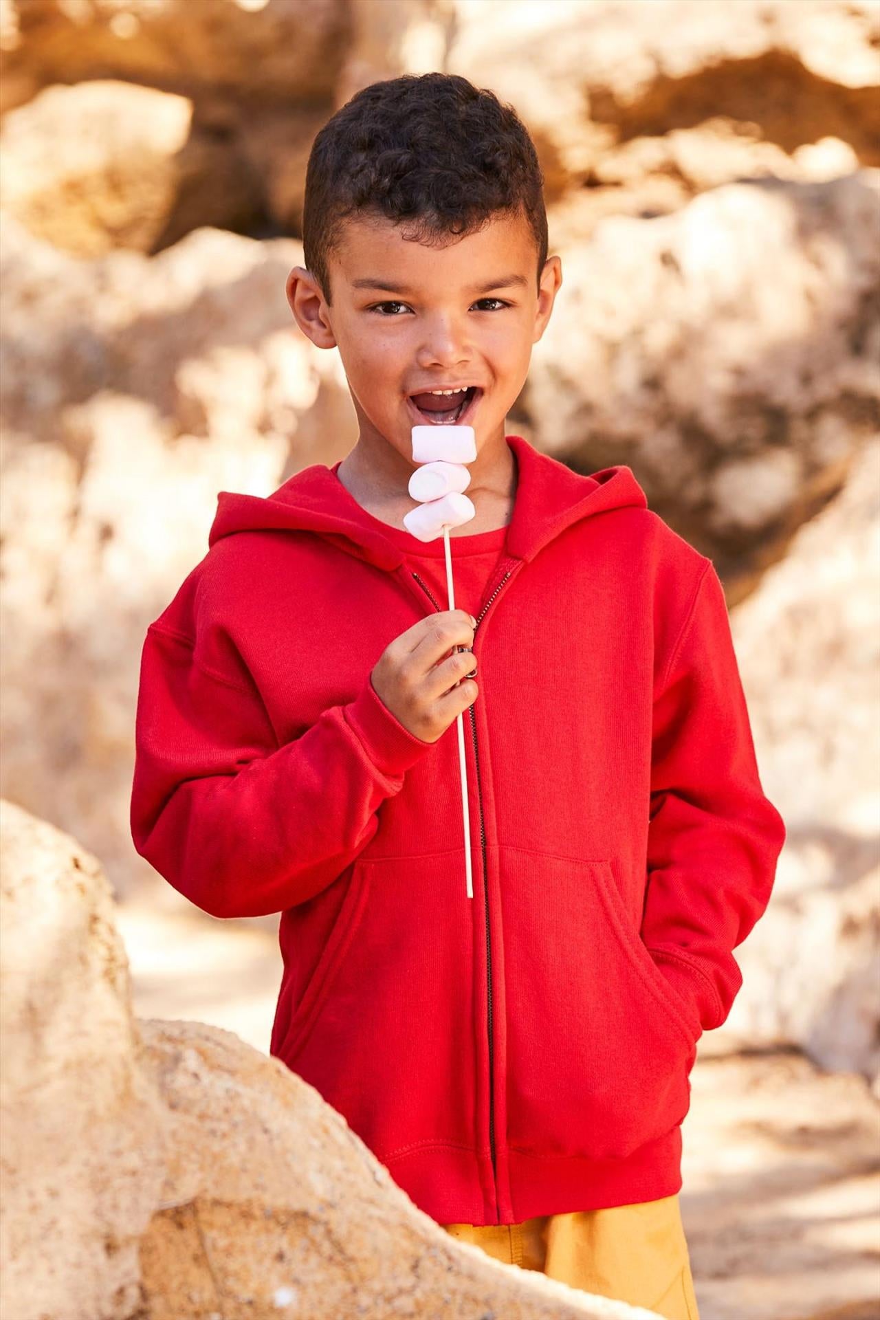F62045 - FotL Classic Open End 280 Regular Fit Zip Hood Kids