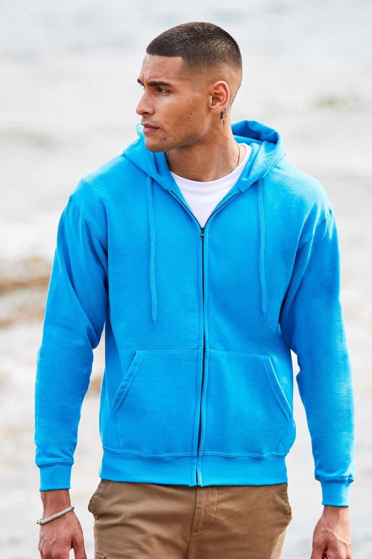F62062 - FotL Classic Open End 280 Regular Fit Zip Hood Adult
