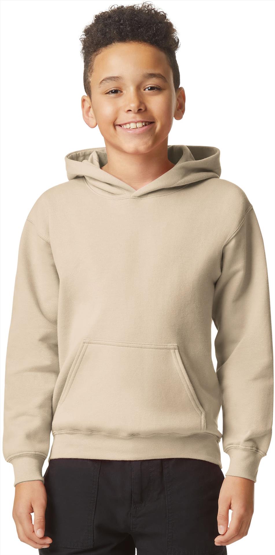 GSF500B - Gildan Softstyle Midweight Ringspun 285 Regular Hood Kids