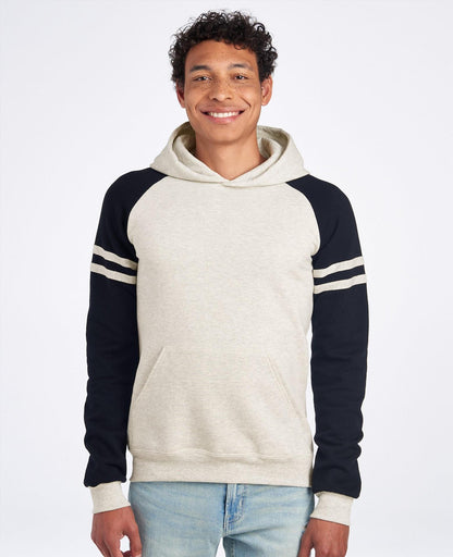 J97CM - Jerzees Nublend Open End 275 Regular Fit Varsity Raglan Hood Adult