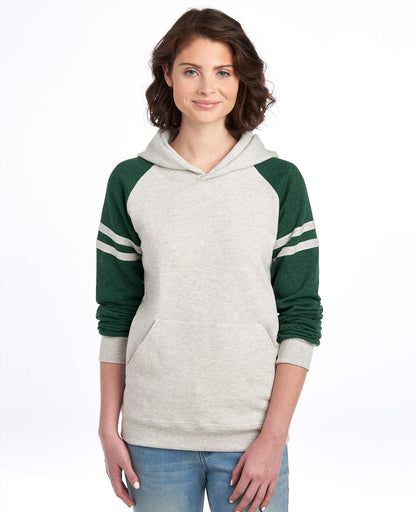 J97CM - Jerzees Nublend Open End 275 Regular Fit Varsity Raglan Hood Adult