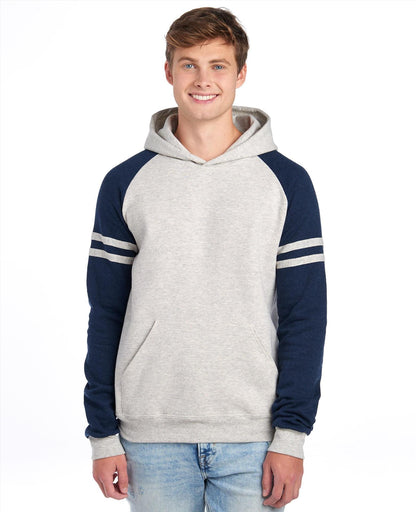 J97CM - Jerzees Nublend Open End 275 Regular Fit Varsity Raglan Hood Adult