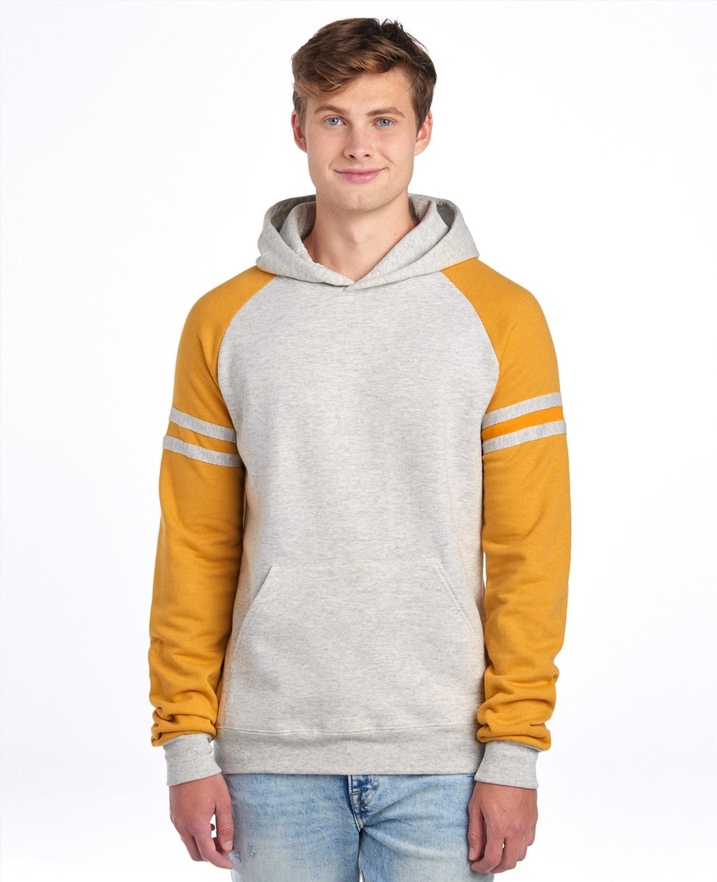 J97CM - Jerzees Nublend Open End 275 Regular Fit Varsity Raglan Hood Adult