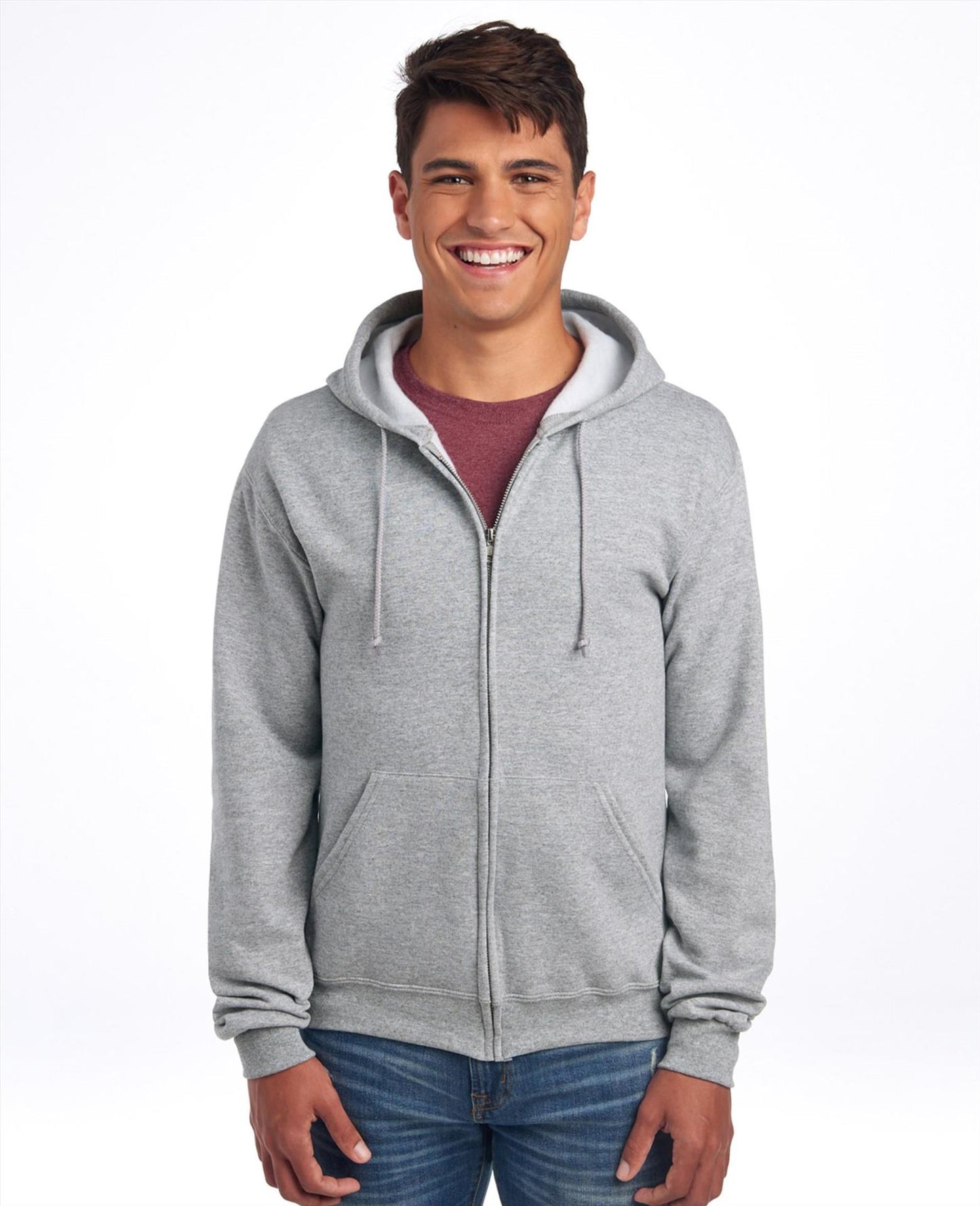 J993M - Jerzees Nublend Open End 275 Regular Fit Zip Hood Adult
